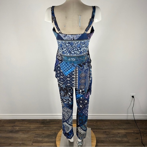 Desigual floral  graphic jumpsuit overall M NWT - Picture 4 of 15